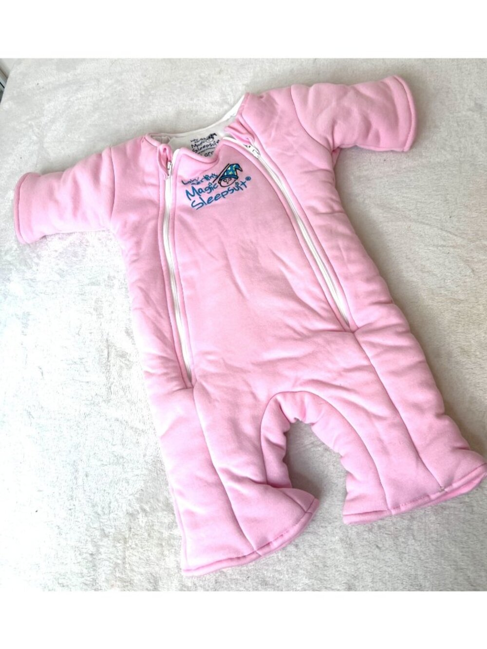 Baby Merlin's Magic Sleepsuit‎ Large 3-6 Months Cotton Pink Structured Bodysuit